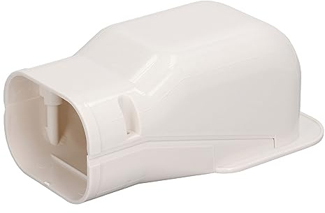 QWUUYEC Cubierta para Tubo de Aire Acondicionado, Protector de Pared PVC, Decorativo, Interior y Exterior - Material Duradero, Fácil Instalación, Compatible con Sistemas Mini Split y