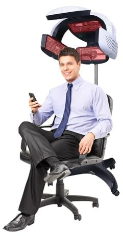 Trockenhaube mit 1500W & Höhenverstellung, Mobile Trockenhauben für Haare mit 5-Richtungen Heizung und LCD, Professionelle Schwebehaube für Salon und Zuhause