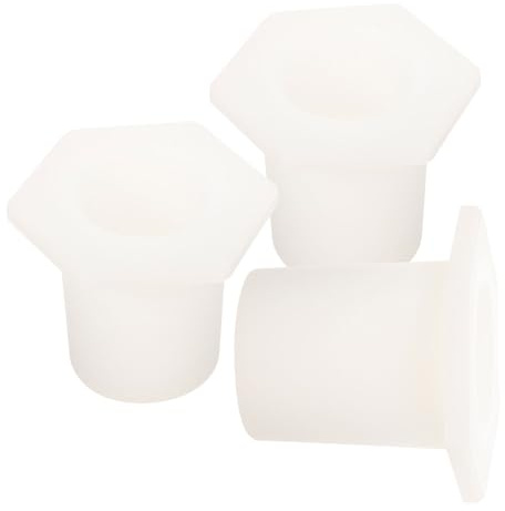 TOYANDONA Bouchons en Silicone pour Trous de Parasol de Table de Terrasse Lot de 3 Pièces Blanches Cache-Trou Étanche et Anti-Bruit Accessoires pour Parasols de Jardin et Mobilier