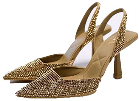 Sandalias para Mujeres Gold Gold Black Blue Tisos Mujeres Sandalias de tacón Alto Pombas de Mujer Stiletto Stiletto Heelsgold, 8.5 Reino Unido