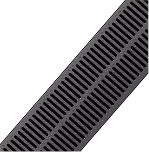 Rutschfeste Outdoor-Abflussgitterabdeckung – rechteckiges Grabenabflusssystem for Einfahrten, Höfe, Tragfähigkeit 440 lb-8800 lb, 1 Stück(50x35x3cm)