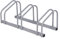 Wiltec Rastrelliera per 3 biciclette 70x33x27 cm acciaio zincato Porta bici