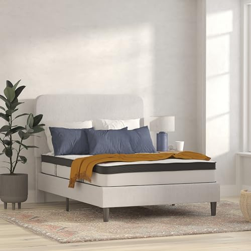 Flash Furniture Capri Comfortable Sleep 10 Hybrid Pocket Spring and Foam Mattress in a Box, Foam Pocket Spring Hybrid Mattress, Pressure Relief, Full