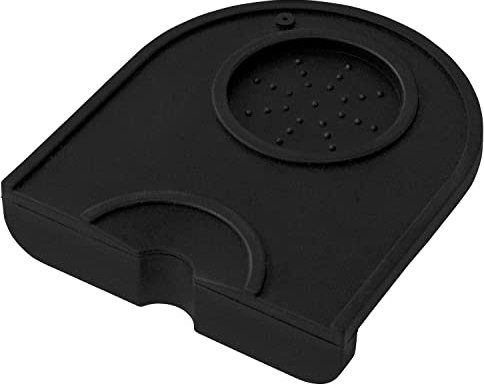 Joeji's Kitchen Tamping Mat Non Slip Countertop Coffee Tamper Mat with Portafilter Rest & Tamping Coffee Accessories Holder - Dishwasher Safe Silicone Kitchen Mat 14 x 12.5 cm for Home & Cafe Baristas