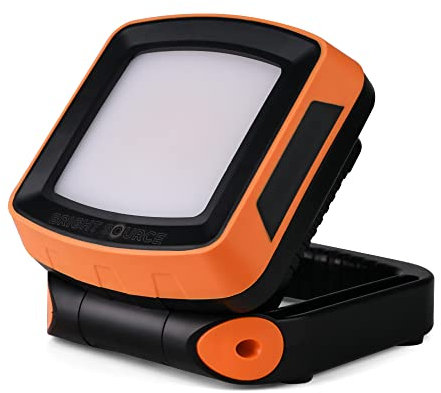 Bright Source USB Compact Rechargeable Portable IP65 Work Light | Magnetic Adjustable Bracket & 360° Hanging Hook | 3 Brightness Modes 400-800lm & SOS Flash Mode