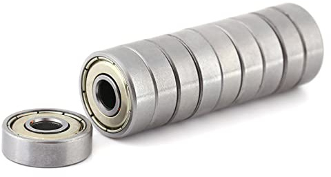 626Z Bearing Kugellager 626 Kohlenstoffstahl 608 ZZ Kugellager, 10 Pack 6mm x 19mm x 6mm Double Shielded Miniatur Rillenkugellager für DIY, Drehbänke, Motoren, 3D-Drucker, Fräsmaschinen