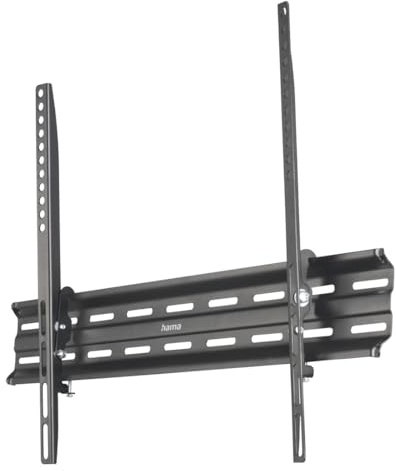 Hama TV Wandhalterung, neigbar (TV Wandhalterung 32-75 Zoll, VESA 100x100 bis VESA 600x400, bis 40 kg, mit Fischer-Dübeln) schwarz