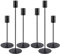 Snarflun Set di 6 Porta Candele in Metallo Nero – Candelabri di Diverse Dimensioni 22.3/27.2/32cm, Perfetti per Casa, Tavolo da Pranzo, Feste, Matrimoni, Natale e Cene a Lume di Candela