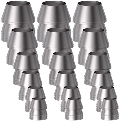 Kichvoe Cuñas Cónicas de Metal para Martillo 18 Piezas 6 Estilos y Diámetros Variados para Sujeción y Reparación en Herramientas Manuales Pequeñas