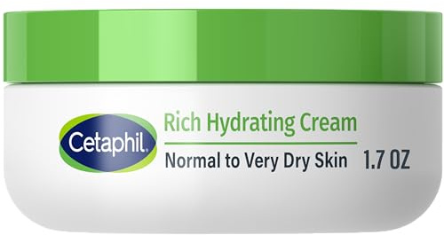 CETAPHIL Rich Hydrating Night Cream For Face, With Hyaluronic Acid, 1.7 oz, Moisturizing Cream For Dry To Very Dry Skin, No Added Fragrance, (Packaging May Vary)