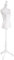 tectake® Busto Maniqui Femenino de Espuma Plástica con Soporte de Madera, ideal para Costurero, Maniqui Costura Ajustable, Montaje sin Tornillos - 77 x 38 x 168 cm Blanco