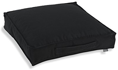 H.O.C.K. Matratzenkissen Outdoor Classic Uni Bodenkissen (50x50x10cm, Schwarz Sun)