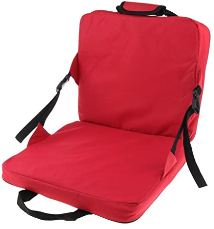 SM SunniMix Folding Bench Stadium Seats Pad Extra Wide with Back Support, Outdoor Padded Seat Cushion for home and garden Patio Lawn Camping Backpacking