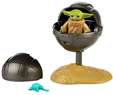 Star Wars Hasbro Retro Collection The Child Spielzeug 9,5 cm große The Mandalorian Action-Figur mit Accessoires, Spielzeug für Kids ab 4 Jahren, F2023