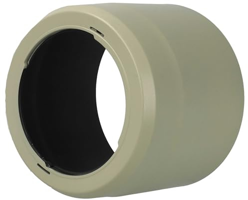 vhbw paraluce sostituisce Canon ET-73B per obiettivi da 67mm - bianco/grigio, plastica, rotondo