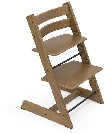 Tripp Trapp - Sedia Stokke, Oak Brown, regolabile, regolabile, per bambini, bambini e adulti, pratica ed ergonomica, in legno di quercia