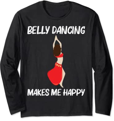 Cooler Bauchtanz für Männer und Frauen, schimmernder Tänzer Langarmshirt