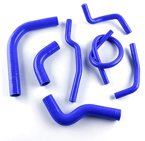 LUXERAD Juego de mangueras de refrigeración de silicona para SUZUKI SAMURAI 1986 1987 1988 1989 1990 1991 1992 1993 1994 1995 (Azul)
