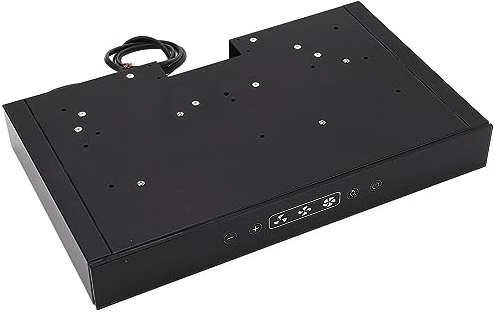 Cappa aspirante, motore in rame puro, nero, senza condotto, per cucina, camper, yacht
