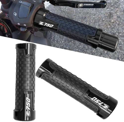 Z750 Lenkergriffe 22mm 7/8' - 2pcs Motorrad CNC Lenker für Z750/RS Ninja 250 300 650 750 2000-2021 2022 2023-Schwarz
