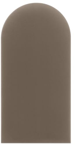 DecoNest Wandkissen, Wandpolsterung, Wanddekoration, ovales Bettkopfteil, 3D-gepolstertes Wandpaneel 30 x 60 cm Beige