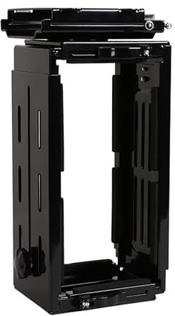 Luminexia Soporte CPU Bajo Mesa,Soporte de Mesa para PC,Soporte para Caja de Ordenador de Sobremesa,para Torre de sobremesa PC,Regulable en Altura y Anchura Fijación Mural hasta 15kg