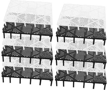 BESPORTBLE 12pcs Aquarium Filter Accessories Plastic Fish Tank Bottom Filter Separator Easy to Install Lightweight Aquarium Supplies