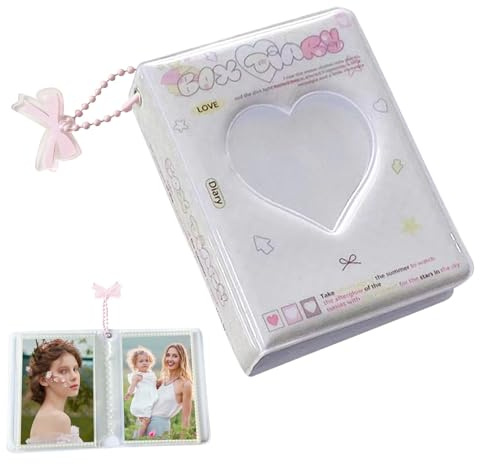 Photocard Binder, 40 Pockets Photo Card Storage Book A5 Photocard Collecting Book Photocard Holder Book Heart Hollow Photo Card Holder For Bank Cards, Stars Card