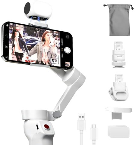 OneNine Lampe à selfie, lumière pour téléphone portable, lumière vidéo pour smartphone Gimbal