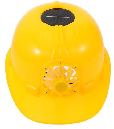 DECOMELODY Solarbetriebener Schutzhelm Mit Uv-Schutz Für Bauarbeiten Outdoor-aktivitäten Atmungsaktiv Und Hitzebeständig Sicherheitshelm Mit Sonnenschutz Für BAU Und Gartenarbeiten