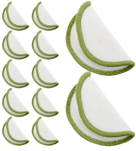 OATIPHO 20pezzi Dischetti Struccanti Riutilizzabili in Morbido Cotone Di Bambù Per Rimozione Delicata Del Trucco e Profonda Pulizia Del Viso Spugne Detergenti Lavabili