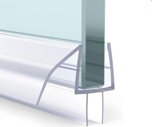 Aiwdeyi Junta de Ducha, Junta para Puerta de Ducha,Deflector de Agua con Labio de Sellado, Junta para mampara de Ducha, Goma mampara Ducha