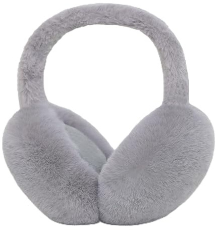Kuchisity Warme Ohrenwärmer, Winter Plüsch Earmuffs für Männer und Frauen Faltbare Plüsch Ohrenschützer Bequemer Weicher für Winter Reiten