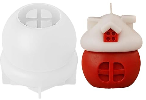 Vartegas Silikonformen Gießformen Weihnachten Silikonform Haus Kerzen Formen Silikon Gipsformen Zum Gießen Für Epoxidharz Gips Wachs