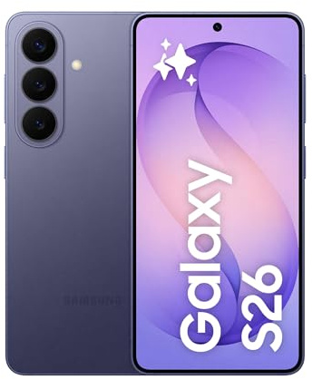 Samsung Galaxy S26 Smartphone AI, 256GB, 3 anni di Garanzia, Processore Avanzato, Assistente Foto, Creative Studio, Camera 50 MP, 4300 mAh, Cobalt Violet [Versione italiana]