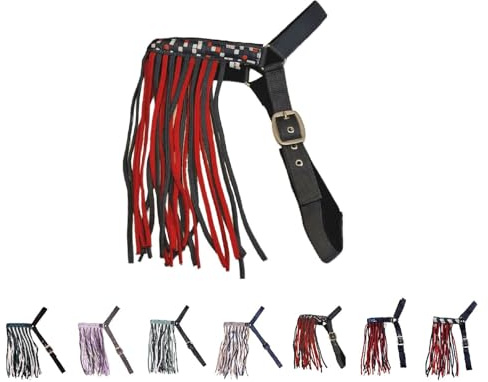 netproshop Fliegenfransen Fliegenschutz Tragbar ohne Halfter Gr. Pony, Groesse:Pony, Farbe:Cube