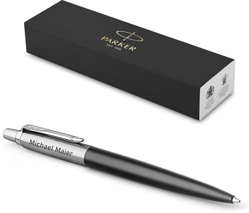 Parker- Exklusiver Kugelschreiber Modell JOTTER CORE inkl. Gravur Lasergravur graviert neu CT 1953184 (Bond Street Black)