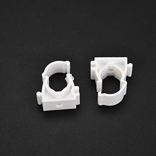 20 Pcs 16/20/25/32mm Pipe Clamps Fix Support Water Pipe Gas Pipe Threading Pipe PPR Plastic Pipe Clamp Fixed Buckle with 20 Pcs Screws(16mm)