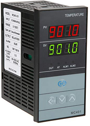 Metall Kunststoff Digital PID Temperaturregler Thermostat Relais SSR Ausgang Thermoregulator Montagezubehör Temperatur- und Feuchtigkeitssensor