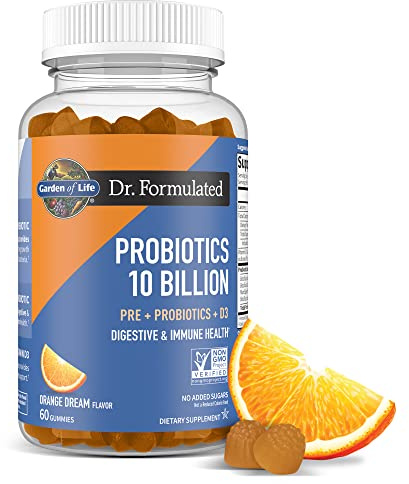 Garden of Life Dr. Formulated Probiotics 10 Billion, Orange Dream - 60 gummies