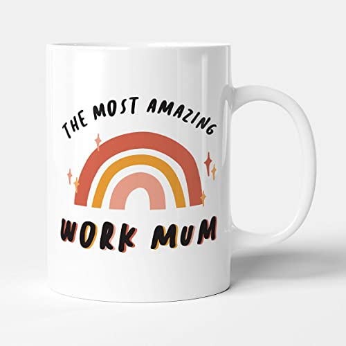 Victorian Printing Co - The Most Amazing Work Mum - Gift Funny Mug, Ceramic, 11fl.oz.
