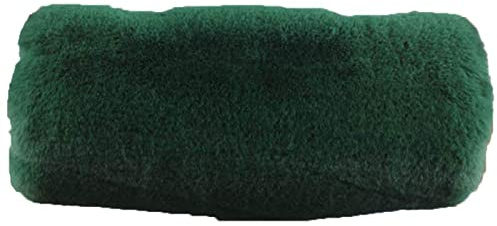 Faux Fur Hand Muffs Winter Warm Hand Warmers Gloves (Onyx Green)