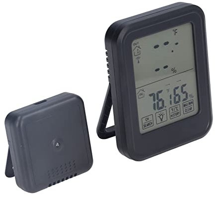 Pssopp Thermomètre Hygromètre Numérique Thermomètre Hygromètre Numérique, Flexible Hygromètre Numérique Étanche Professionnel pour Extérieur
