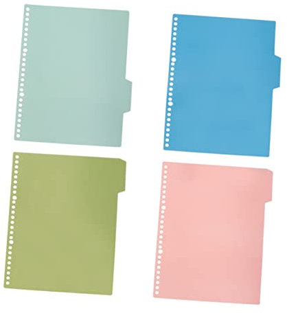 ABOOFAN 10sätze Bunte Register Einlegestreifen Aus Langlebigem Pp-material Bruchsichere Trennblätter Für Ordner Und Notizbücher Praktische Schul Bürobedarf Index-labels Farbe Zufällig