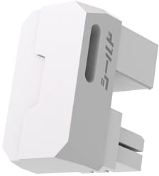 EZDIY-FAB Shield Series 8-Pin PCIe GPU Power Adapter,180-Grad U-Turn Abgewinkelter Anschluss,Aluminium Design für Grafikkarten-Standard Typ,Weiß-1 Pack