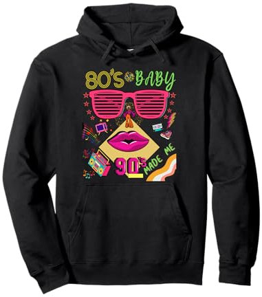 Retro 80er Jahre Baby 90er Jahre Made Me Vintage 80er 90er Jahre für Damen Mädchen Pullover Hoodie