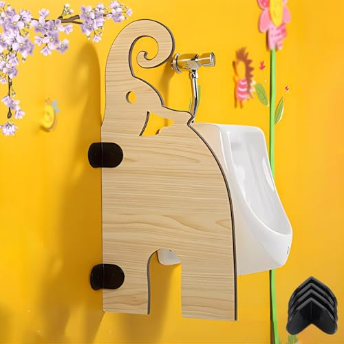 Cartoon Urinal Partition, Children's Urinal Screen Toilet Partition, Wall-Mounted Toilet Protection Divider, Kindergarten Toilet Privacy Partition Wood Divider Screen(Green,800x300mm/31.50x1