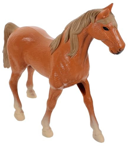 ibasenice Pferdefigur Aus Kunststoff Hohles Pferdemodell Für Kinder Lebensechte Simulation Bauernhofspielzeug Dekoration Zimmer Schreibtisch