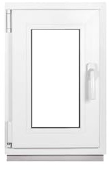 Framex Kellerfenster Fenster Kunststofffenster Weiß Breite x Höhe 50 x 70 cm (500 x 700 mm) 2-fach (32 mm) Dreh Kipp DIN Links - Premium - Alle Größen