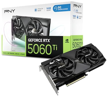 PNY - Carte graphique - GeForce RTX™ 5060 Ti - 8GB - Overclocked Dual Fan DLSS 4
